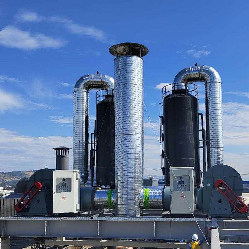 镭雕废气治理---喷淋塔